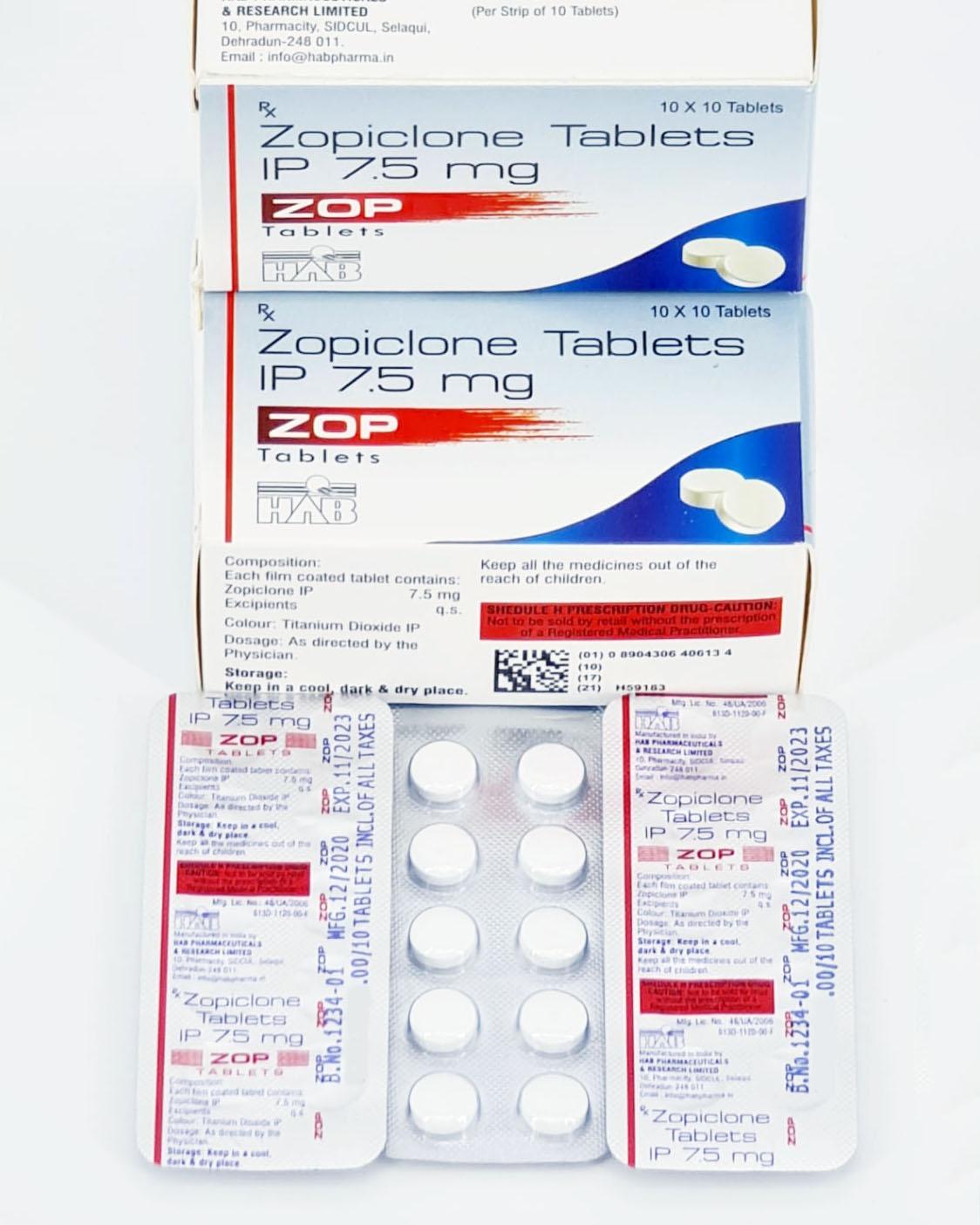 Zopiclone 7.5mg Tablets
