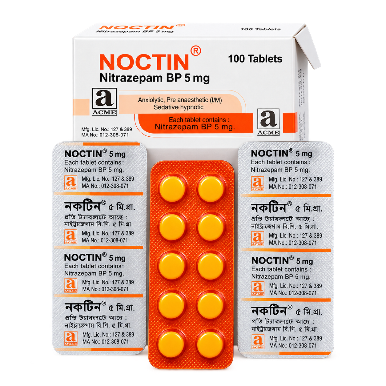 Nitrazepam 5mg ( Noctin)
