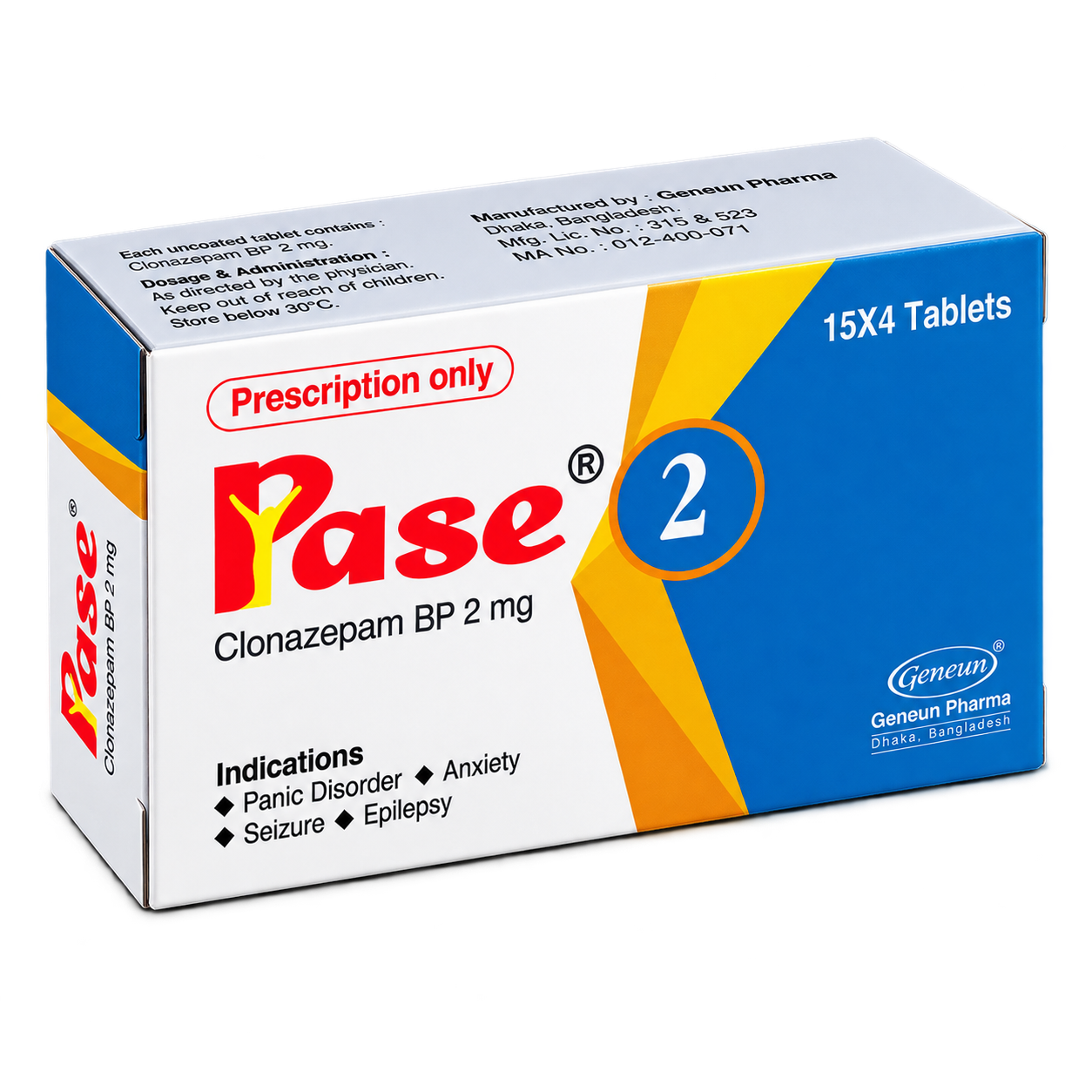 Clonazepam / Rivotril 2mg (pase2)