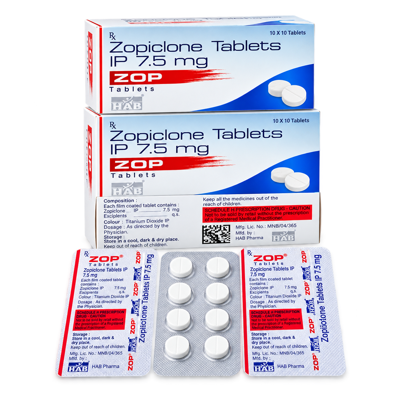 Zopiclone 7.5mg Tablets
