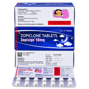 Zopiclone Tablets Zopisign 10mg