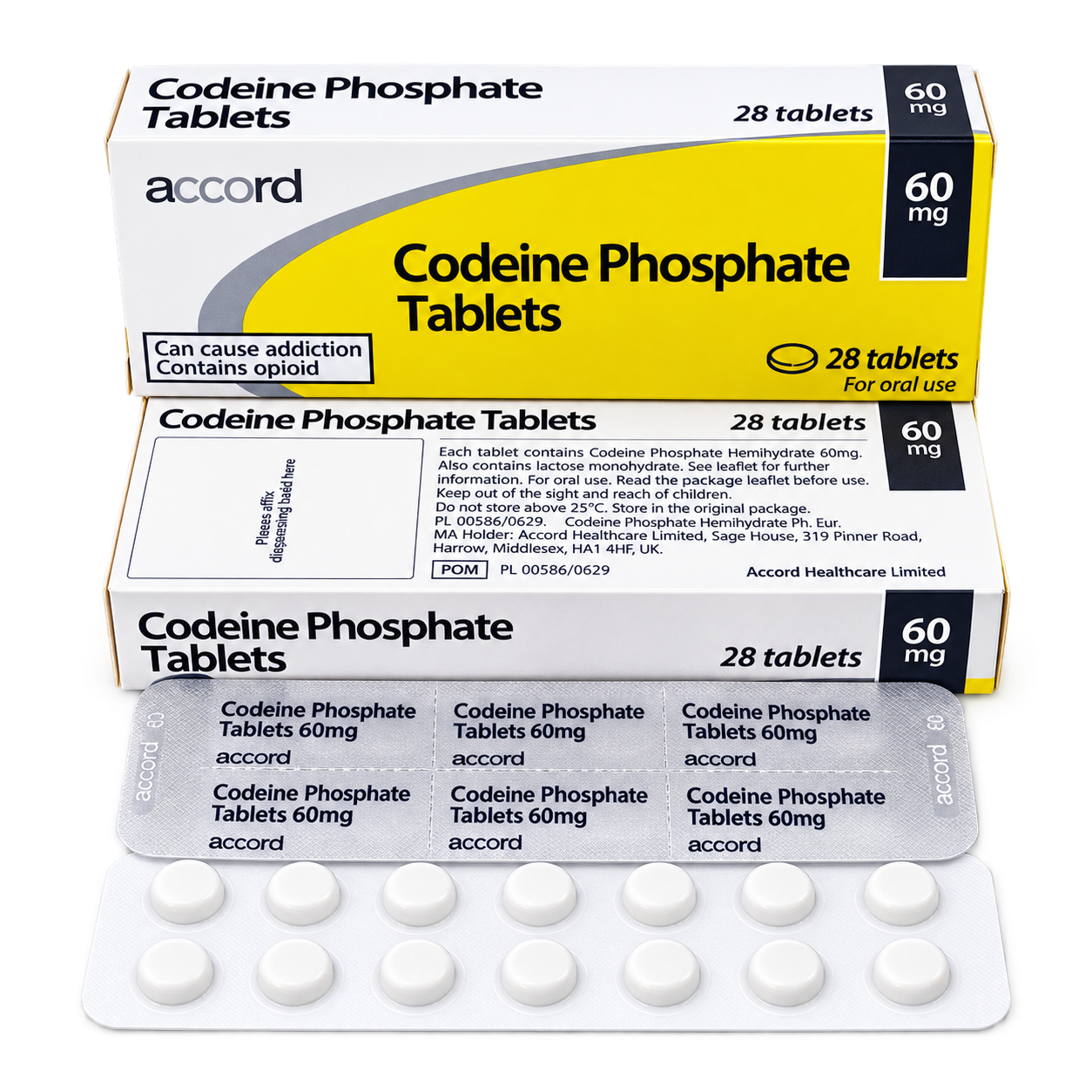Codeine Phosphate 60mg Tablets
